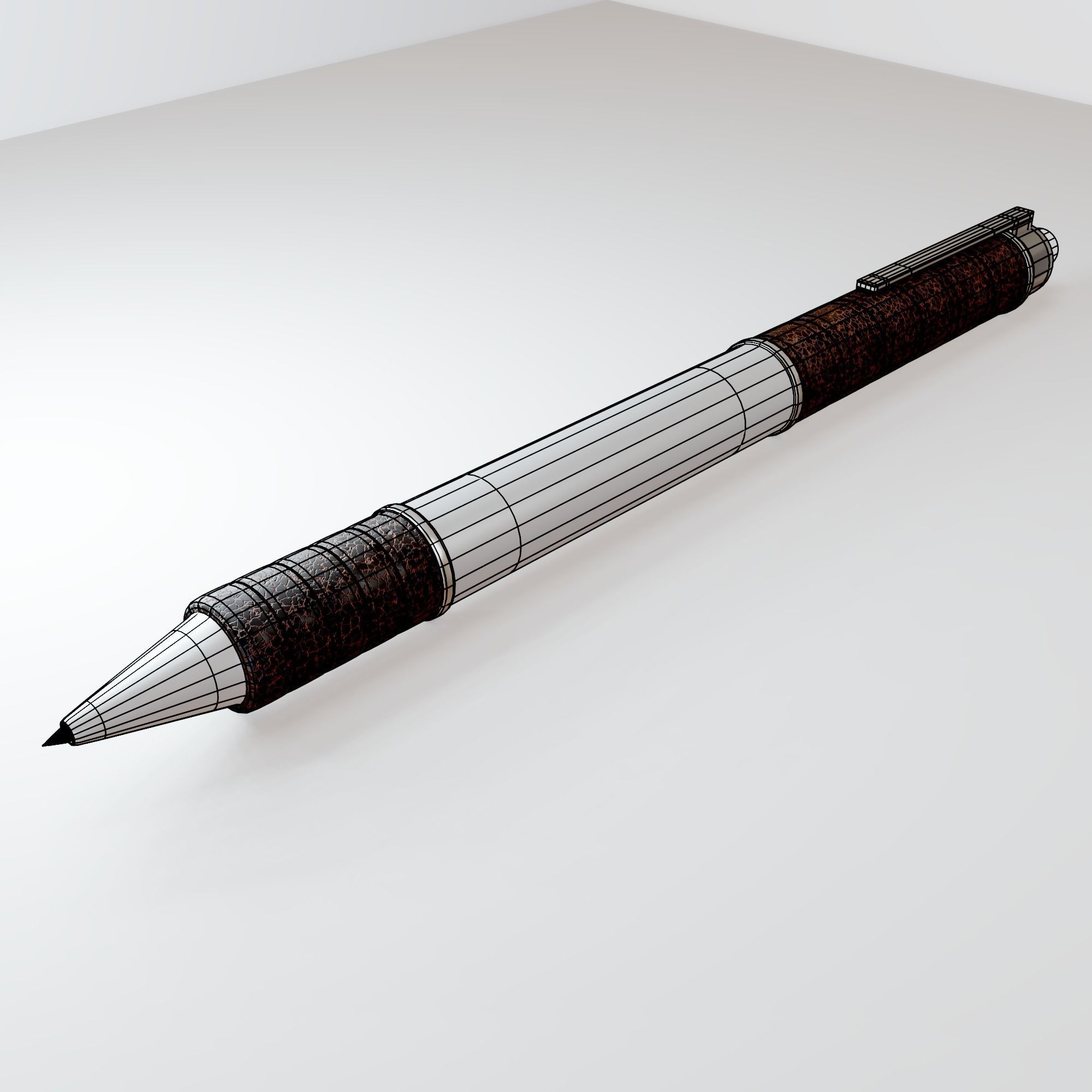 Retractable Pen Model 3D model_5