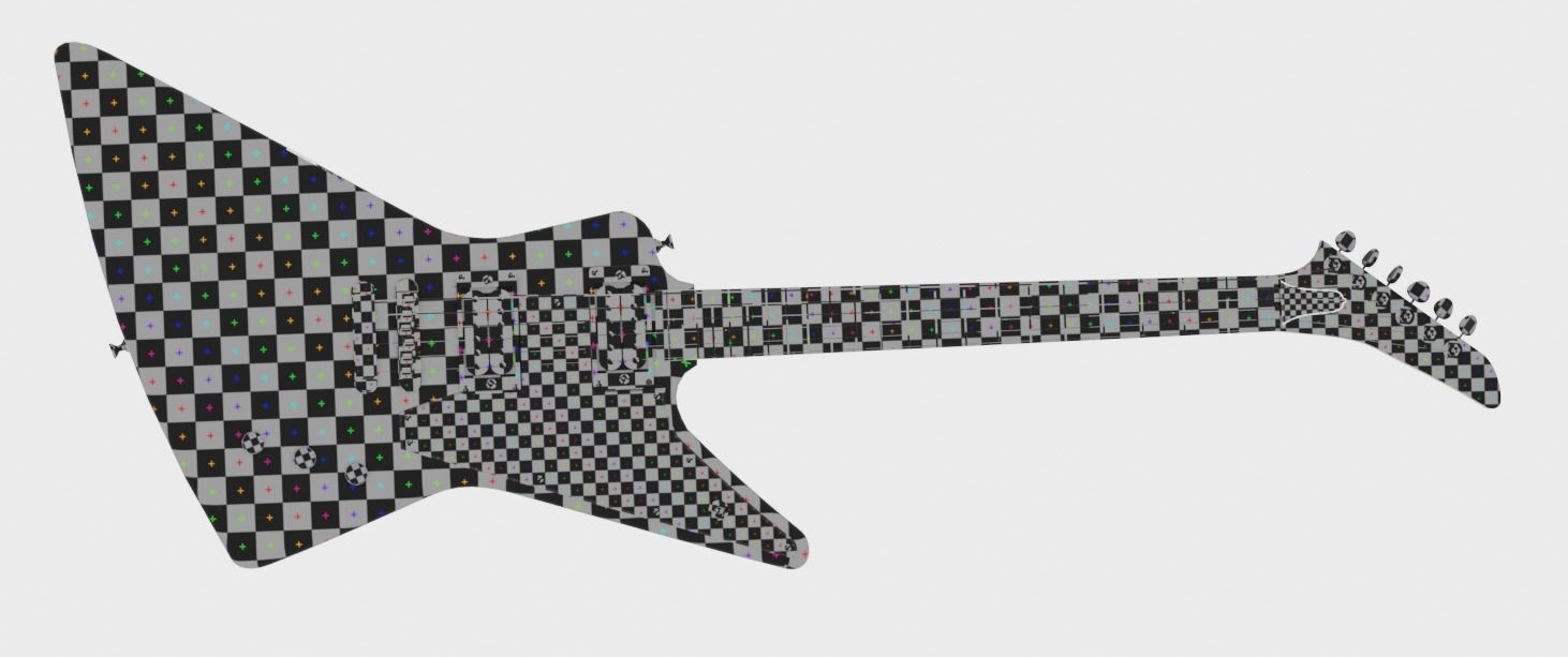 Gibson Explorer Classic Black 3D model_8