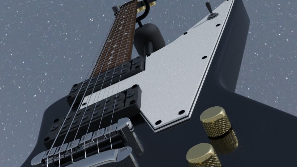 Gibson Explorer Classic Black 3D model_14