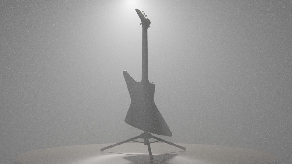 Gibson Explorer Classic Black 3D model_11