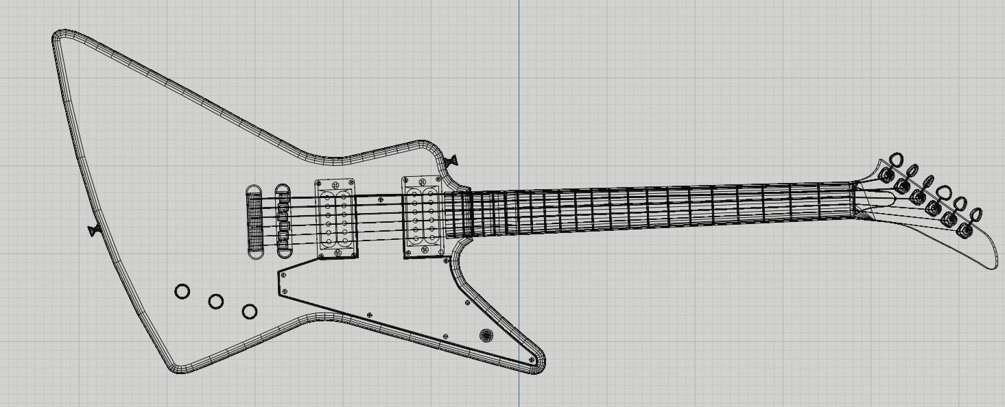 Gibson Explorer Classic Black 3D model_10