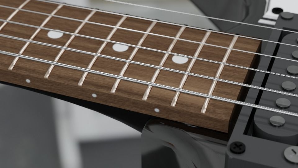 Gibson Explorer Classic Black 3D model_5