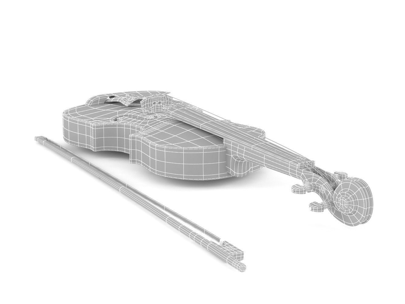 Violin 3D model_11