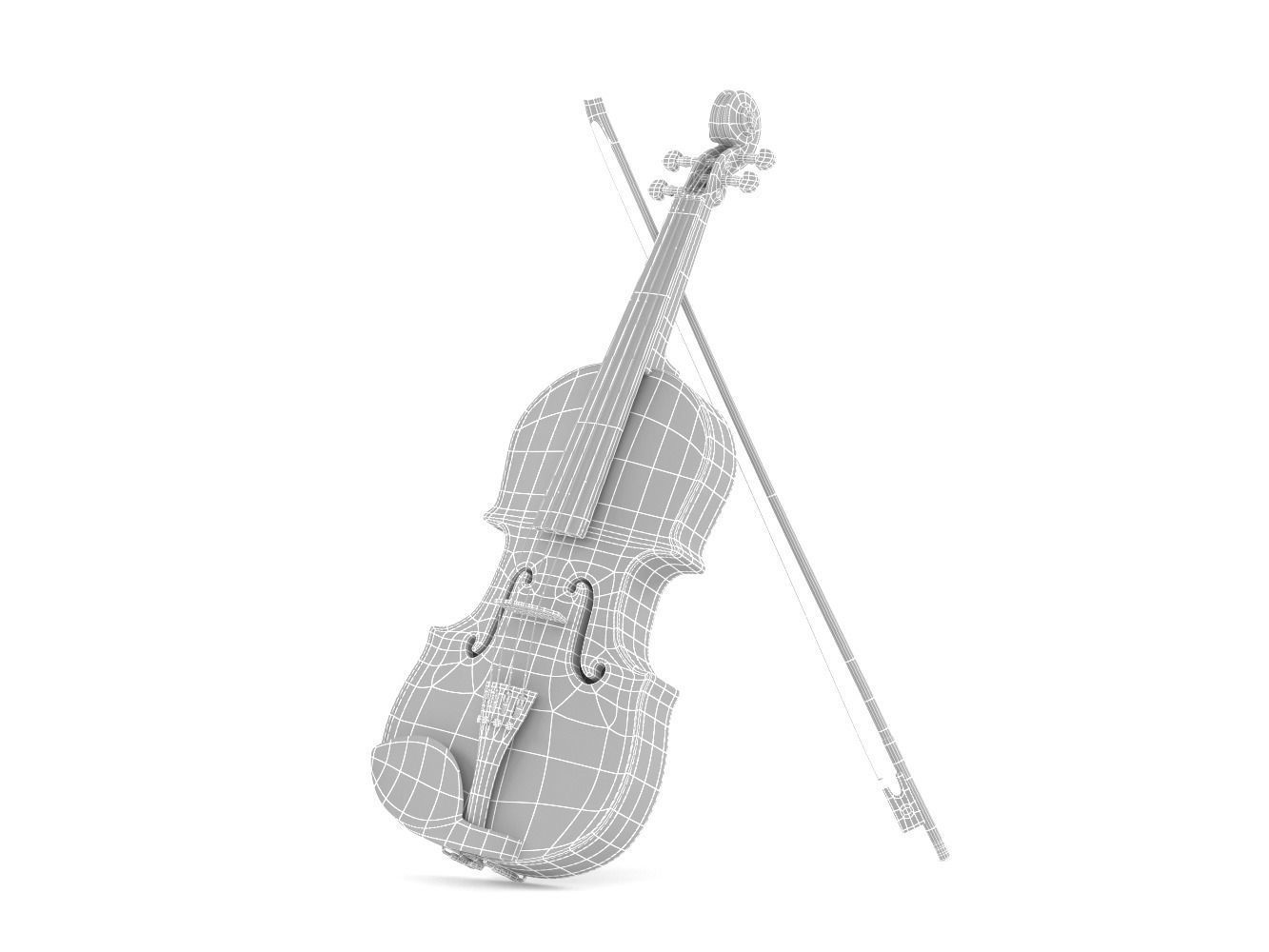 Violin 3D model_6