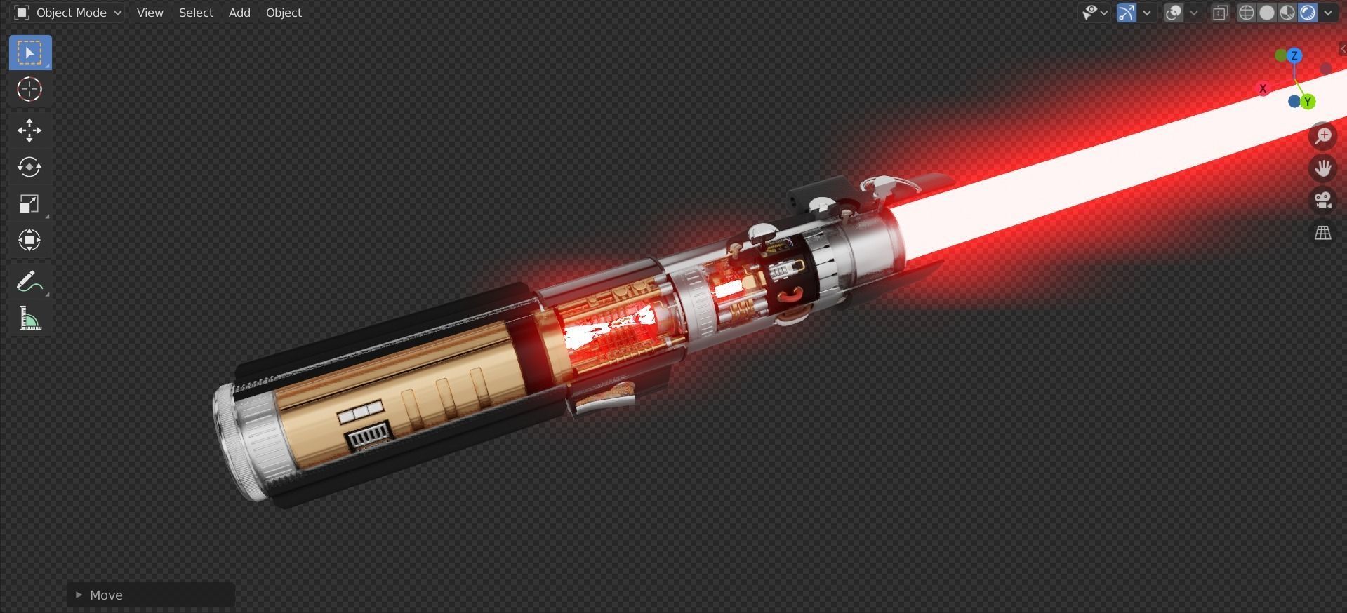 LIGHTSABER - DarthVader 3D model_12