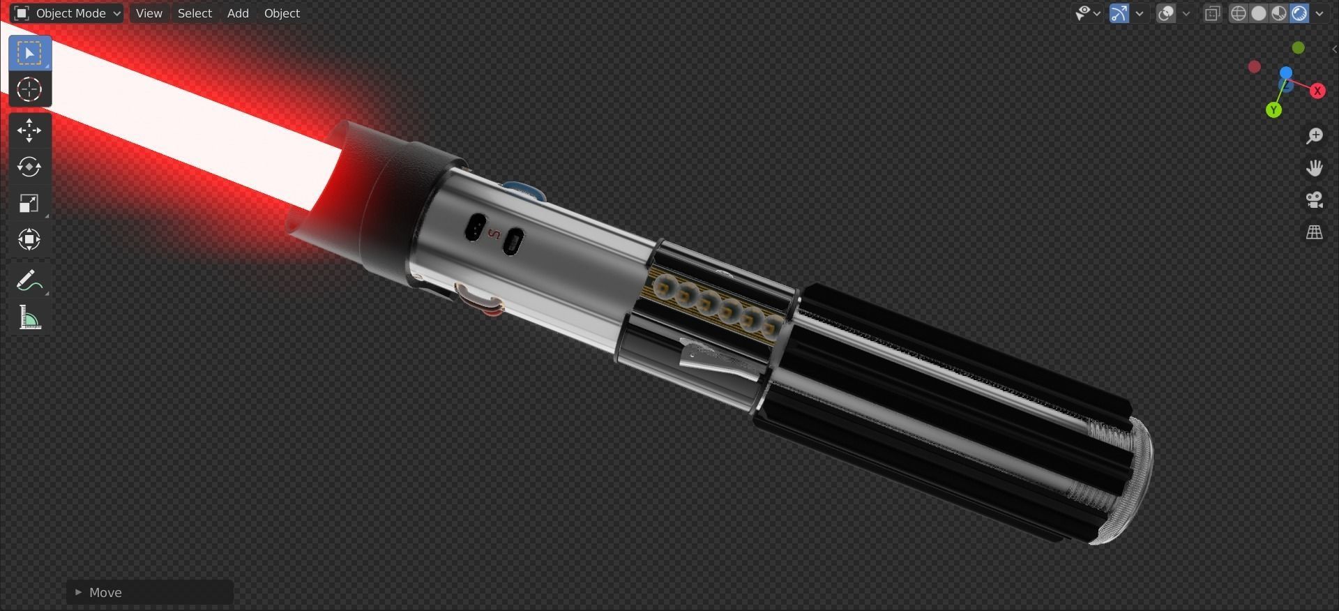 LIGHTSABER - DarthVader 3D model_11