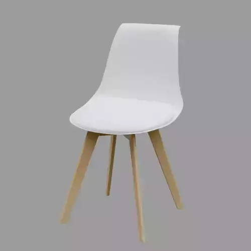 Chair with wooden legs