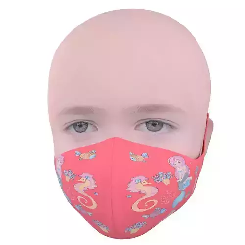 Medical mask for kids Low-poly 3D model