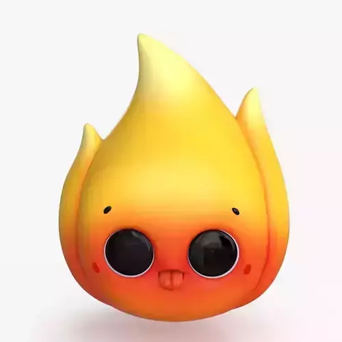 Cartoon Kawaii Flame