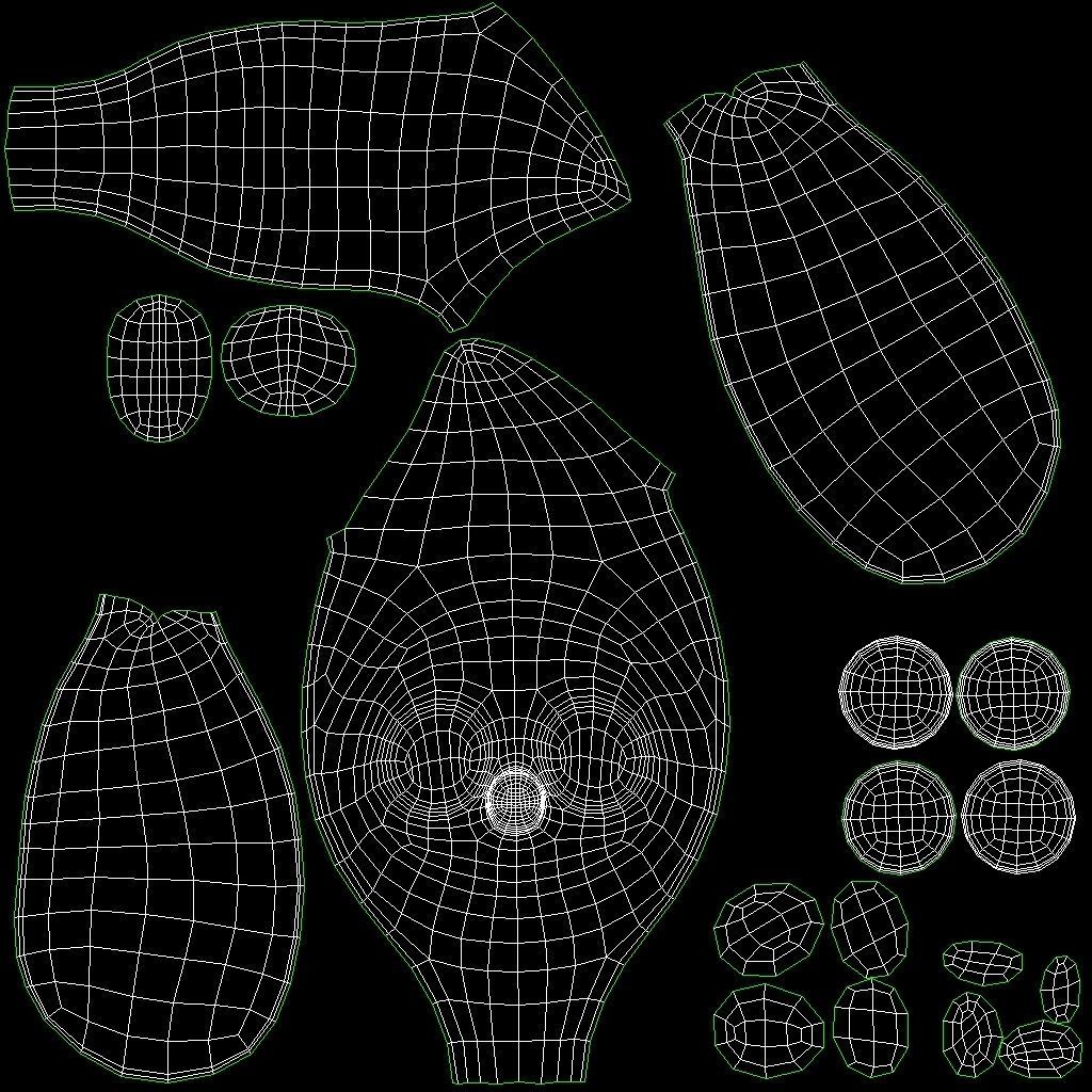 Cartoon Kawaii Flame Low-poly 3D model_18