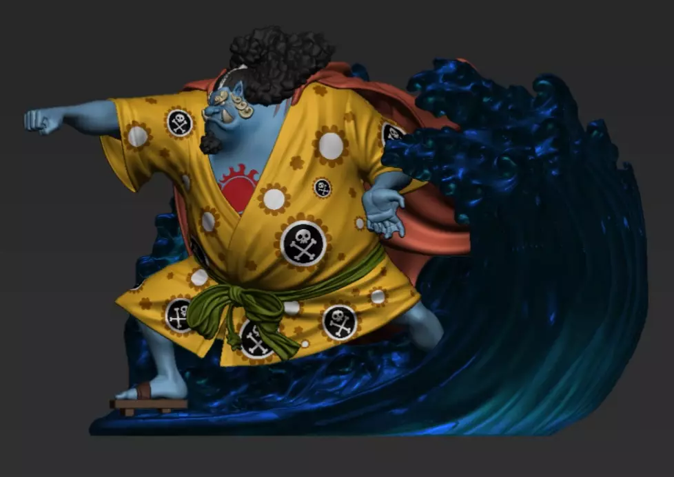 Jinbe statue - One Piece - Anime 3D print model