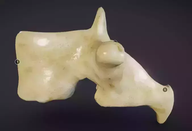 Human Lumber Vertebra Low-poly 3D model