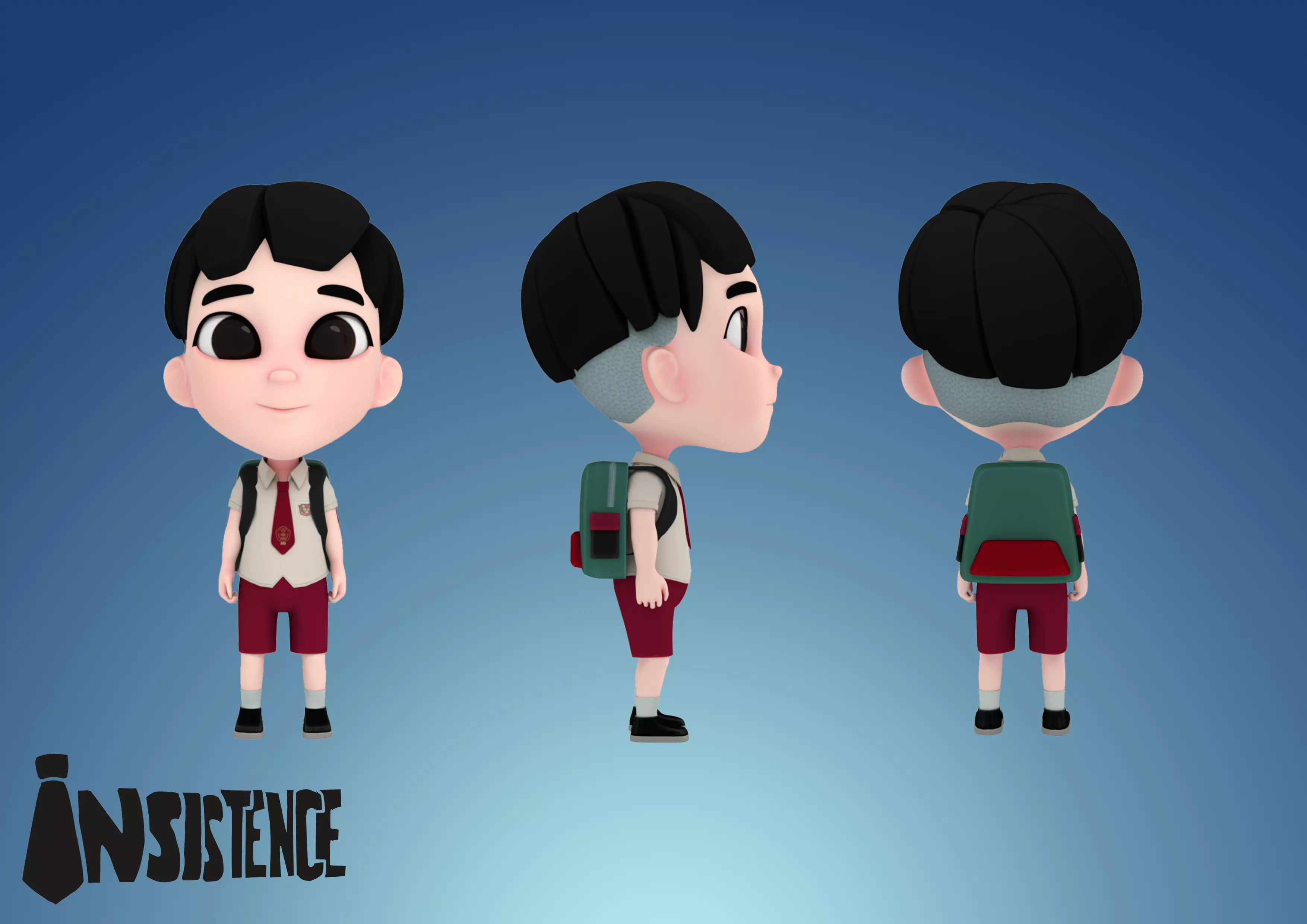 SCHOOL KID 3D model_0
