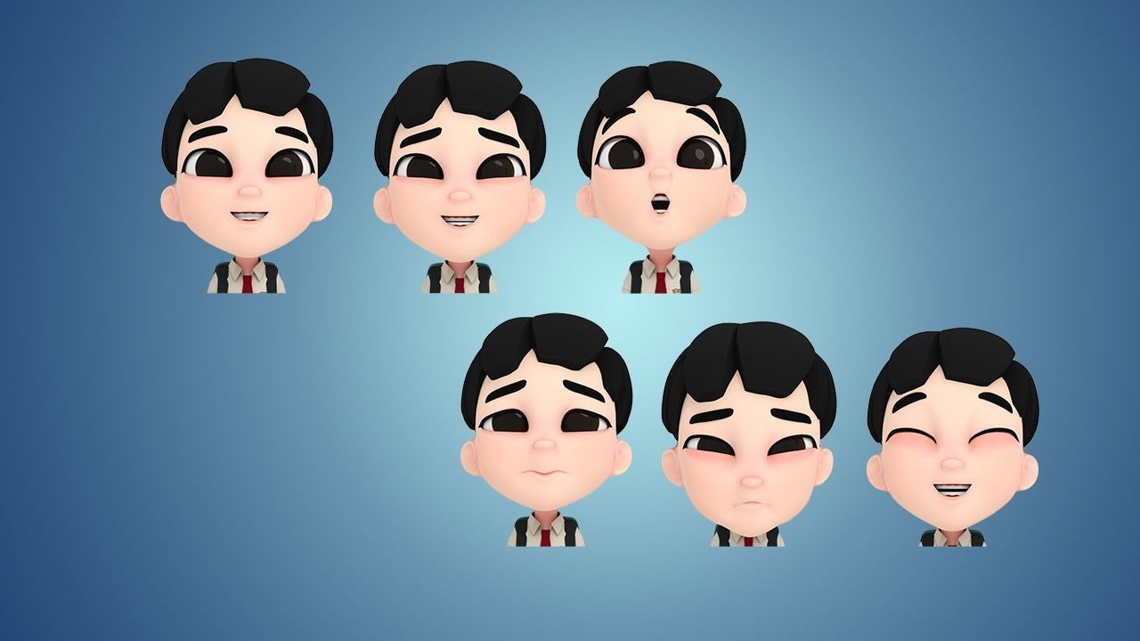 SCHOOL KID 3D model_4