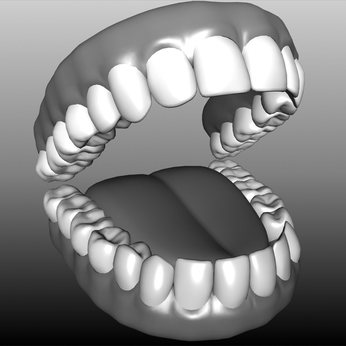 Alexa Female Base Mesh Free low-poly 3D model_5