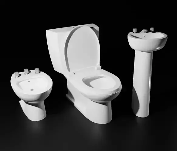 Bathroom Set Toilet Bidet Sink