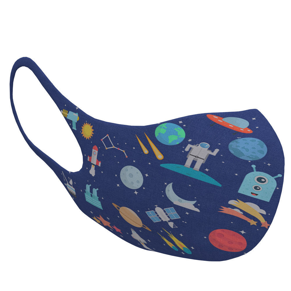 Medical mask for kids Low-poly 3D model_6