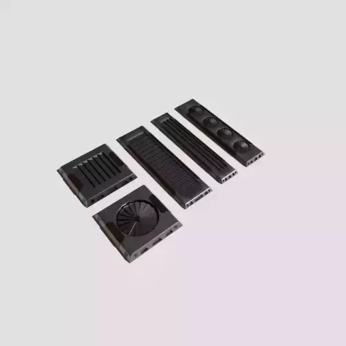 Sci Fi Vents 3D model Sci Fi Vents 3D model