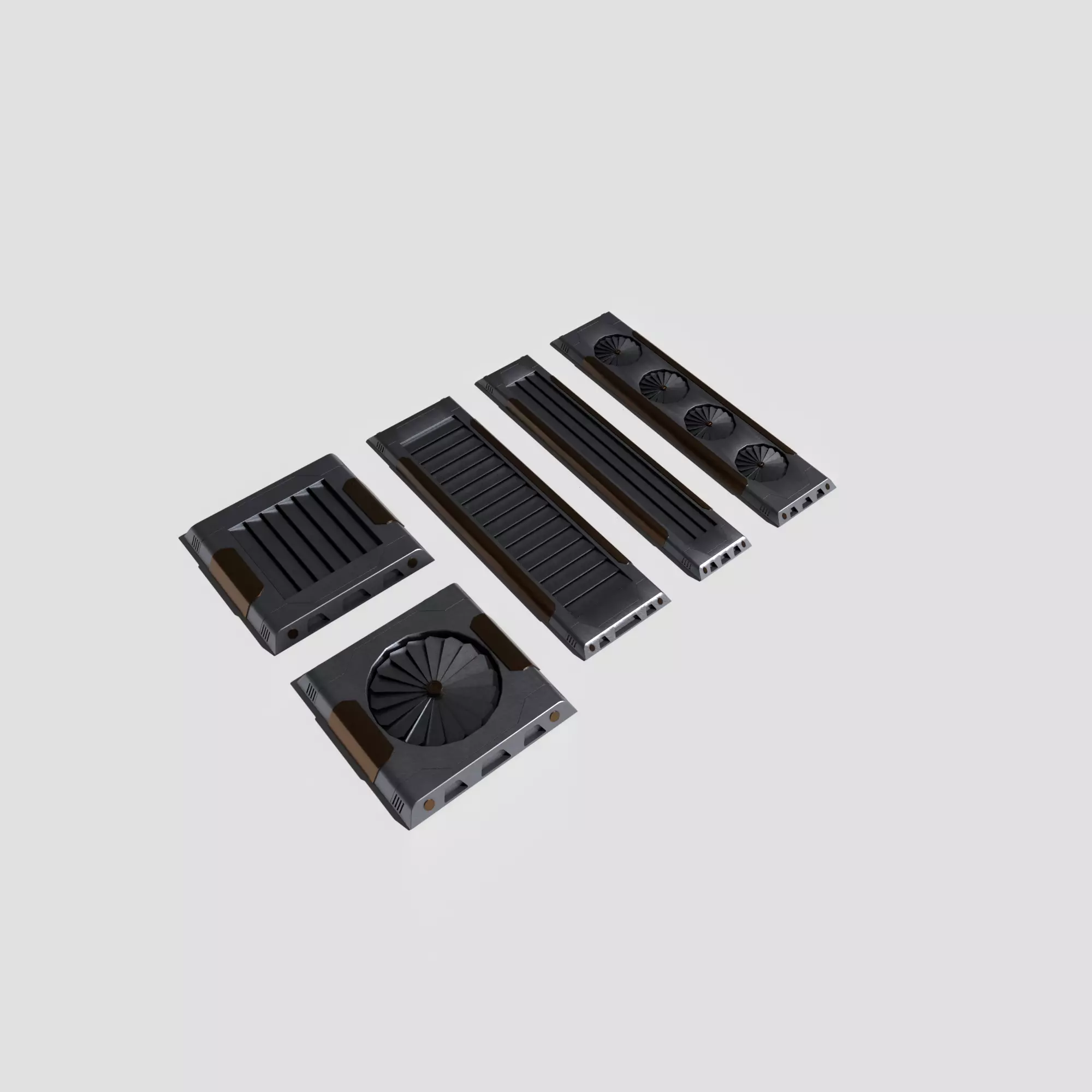 Sci Fi Vents 3D model_0