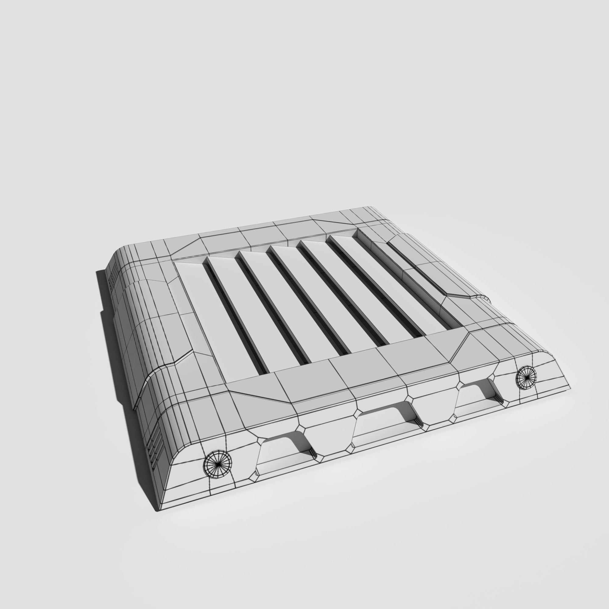 Sci Fi Vents 3D model_9