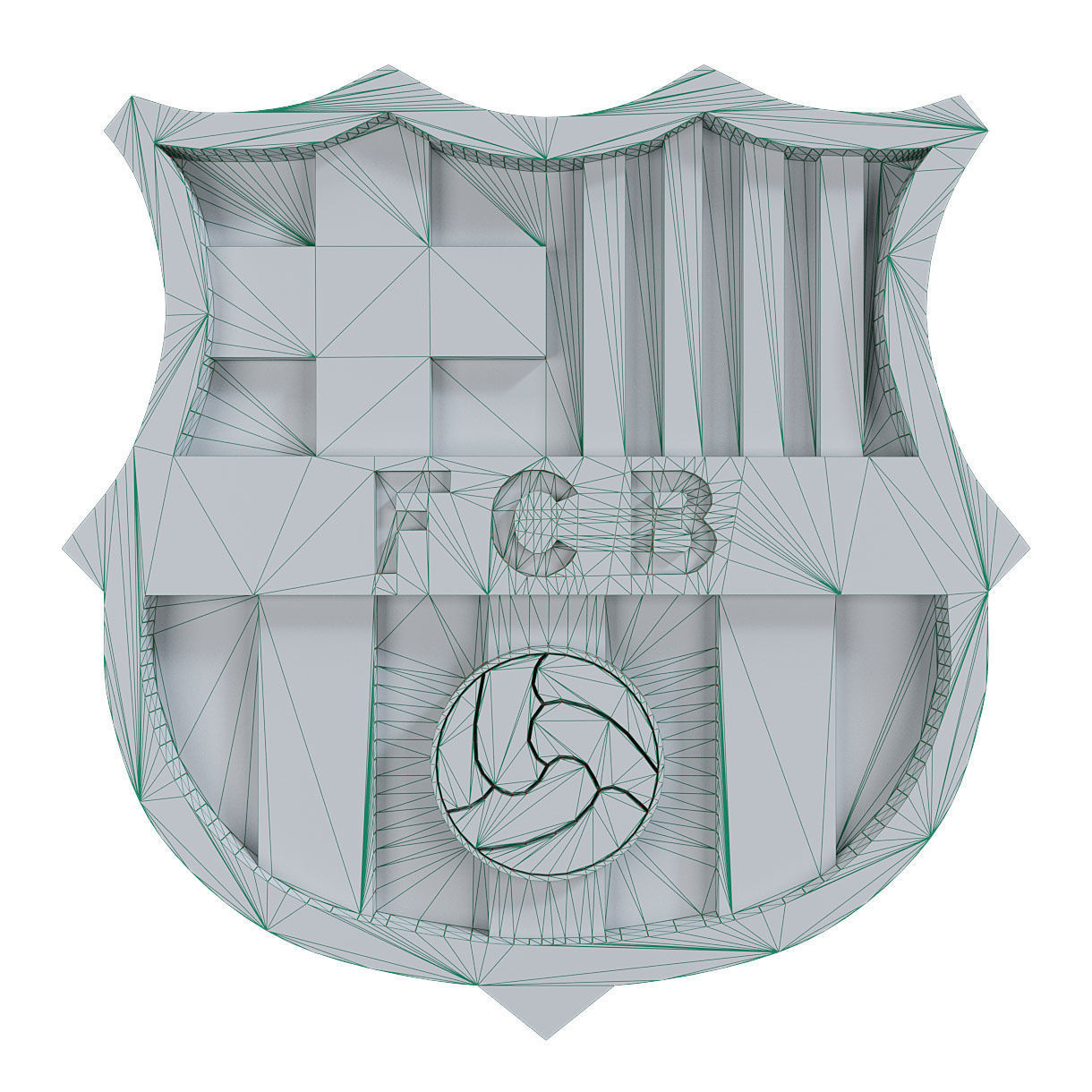 Logo FC Barselona 3D print model_4