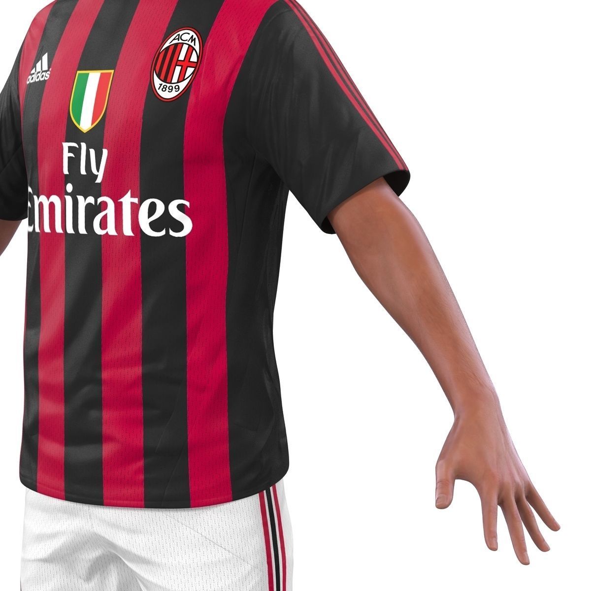 Soccer Player Milan 3D model_18