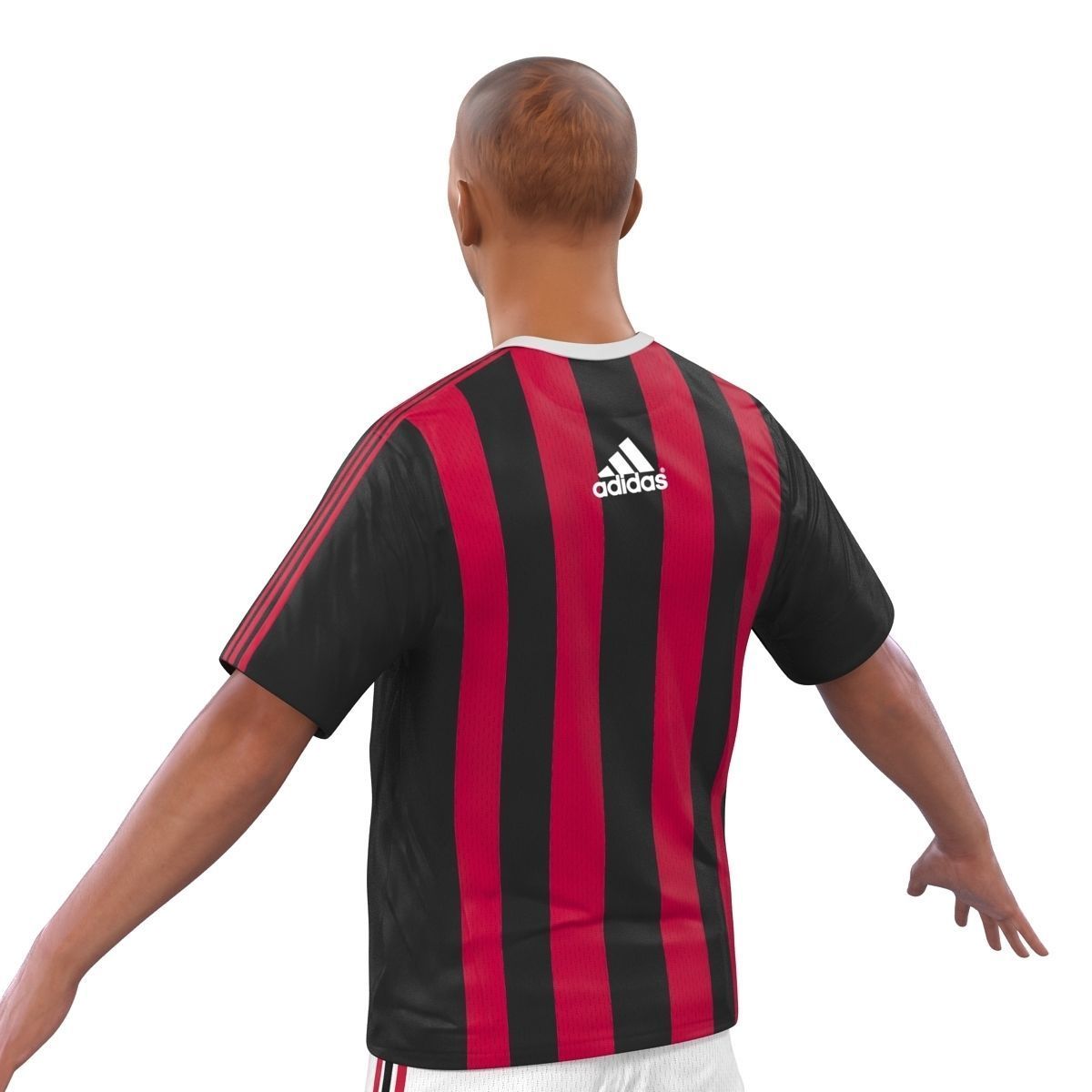 Soccer Player Milan 3D model_12