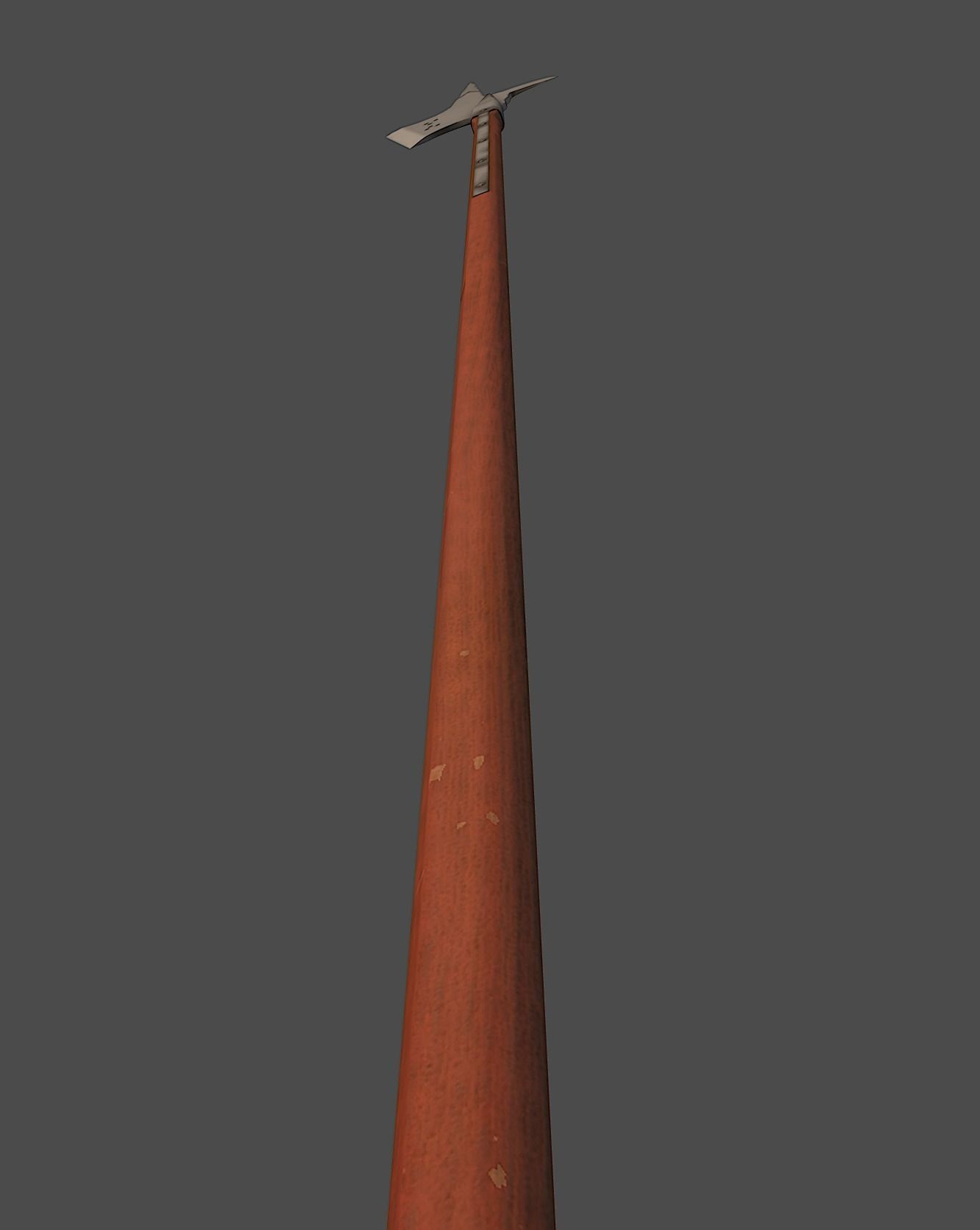  Halberd Polearm Low-poly 3D model_9