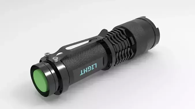 Flashlight with lens
