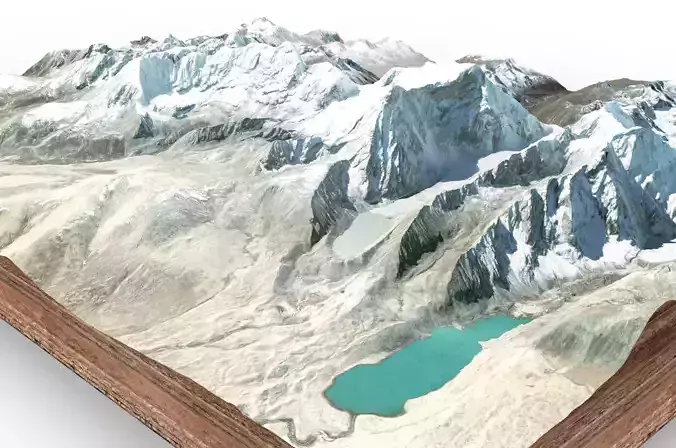 Mountain landscape 3D model