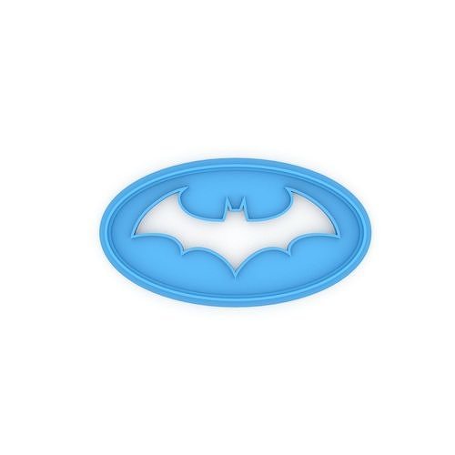 Batman new logo cookie cutter 3D print model