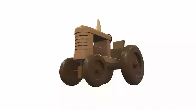 Wooden tractor toy 7