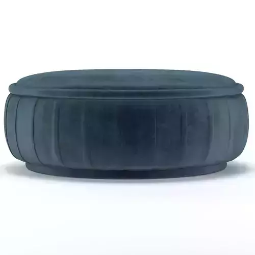 MALIBU round ottoman - velvet