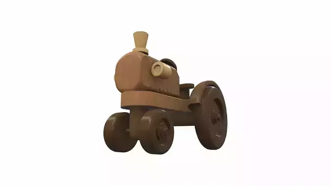 Wooden tractor toy 8