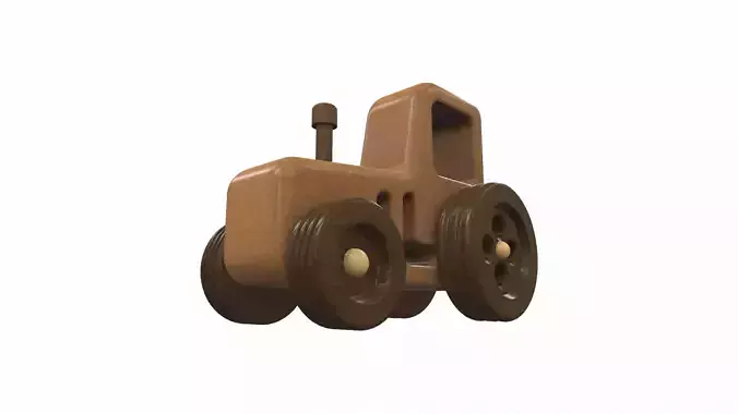 Wooden tractor toy 10