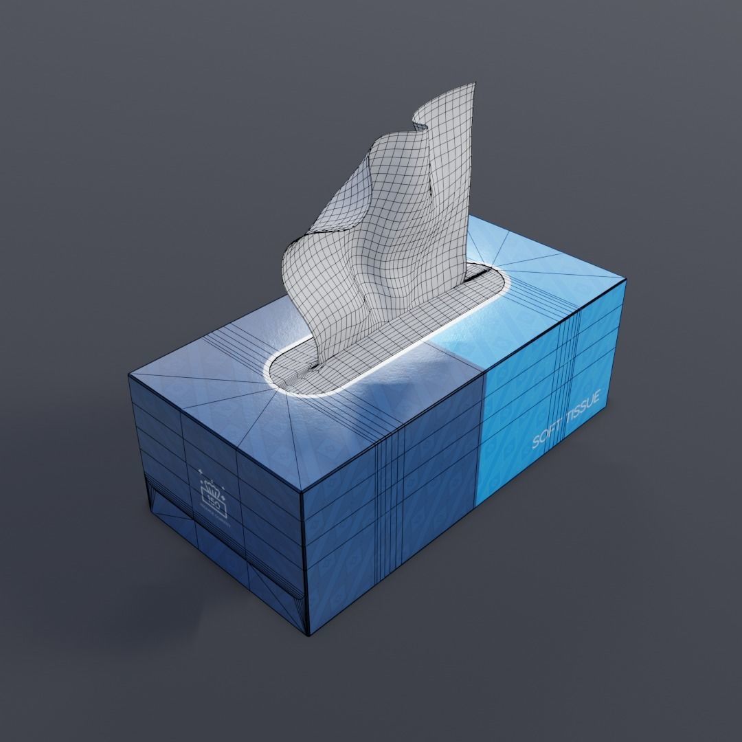 Tissue Box 3D model_11