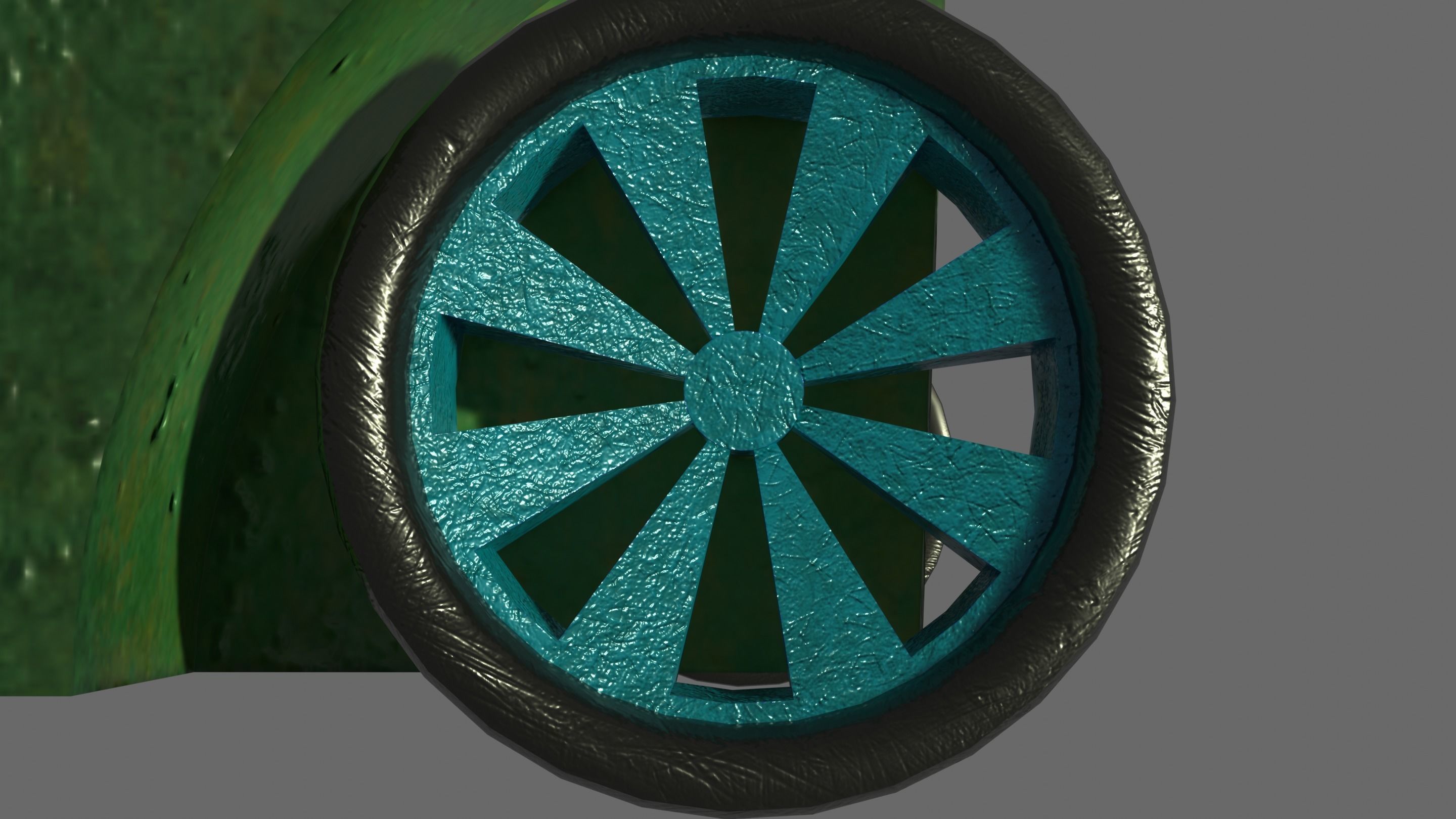 Garbage can Low-poly 3D model_8