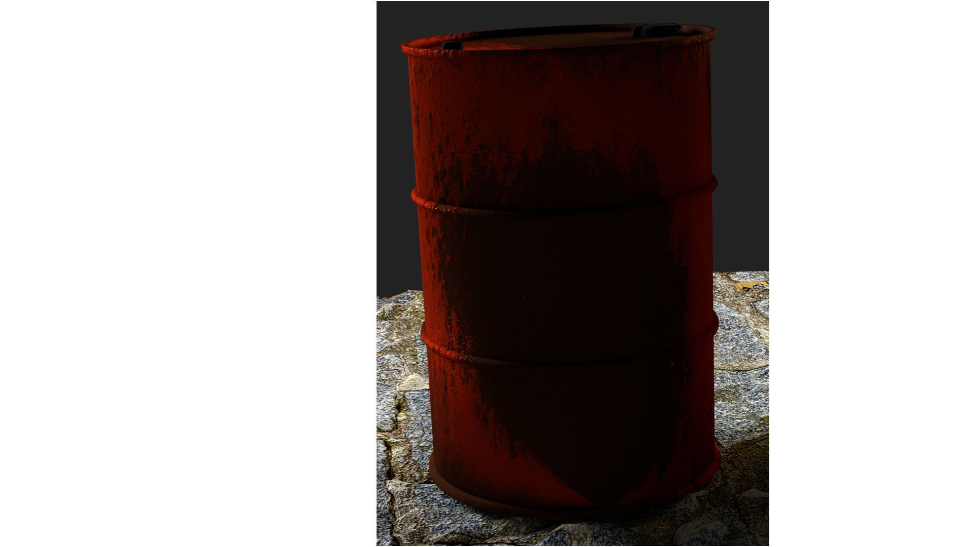 Oil barrel Free low-poly 3D model_2
