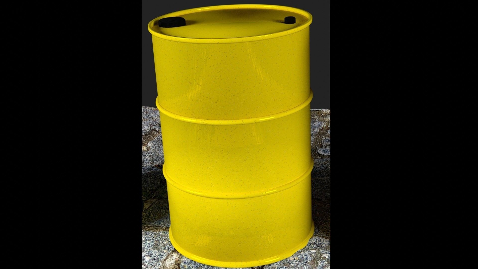 Oil barrel Free low-poly 3D model_4