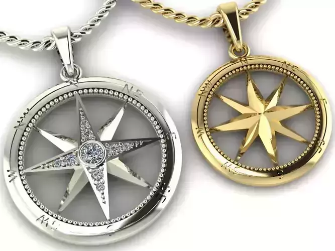 Rose wind pendant two options