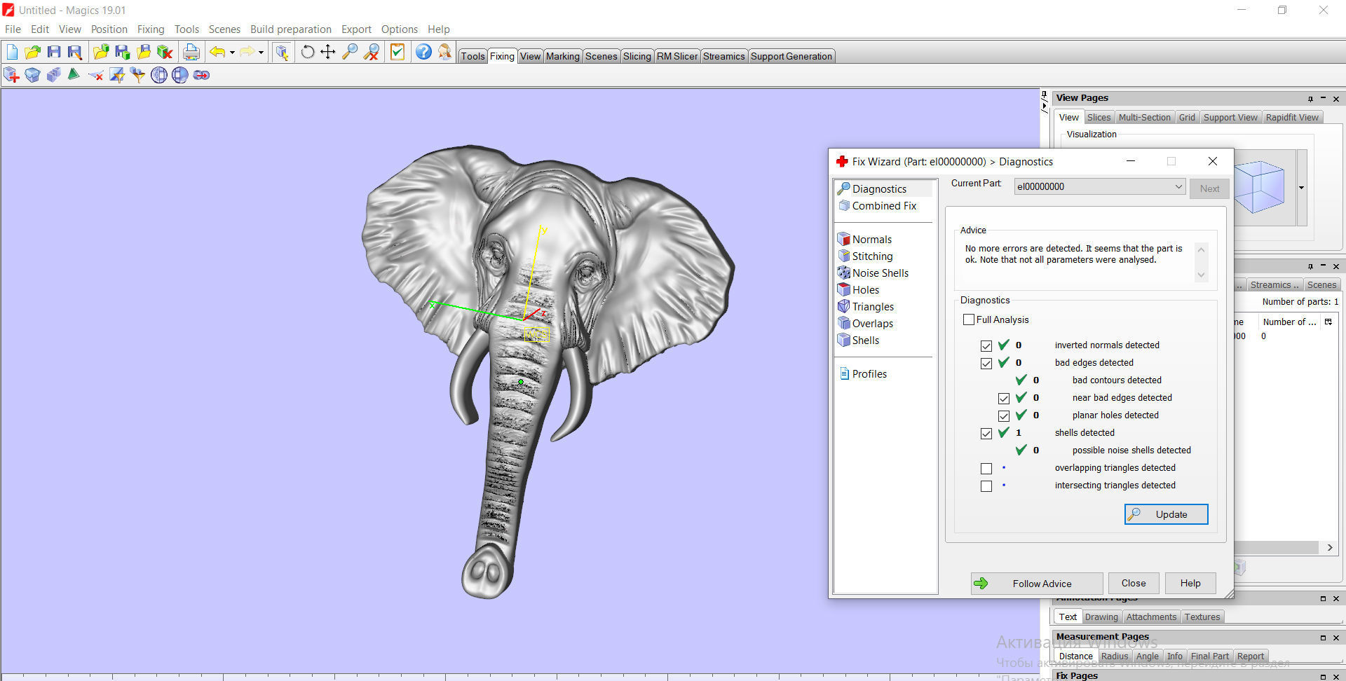 Elephant bas relief pendant 3D print model_5