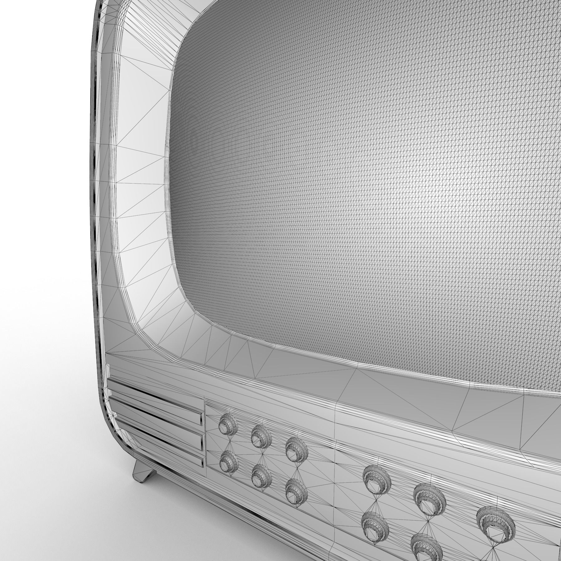 Old Television 3D model_4