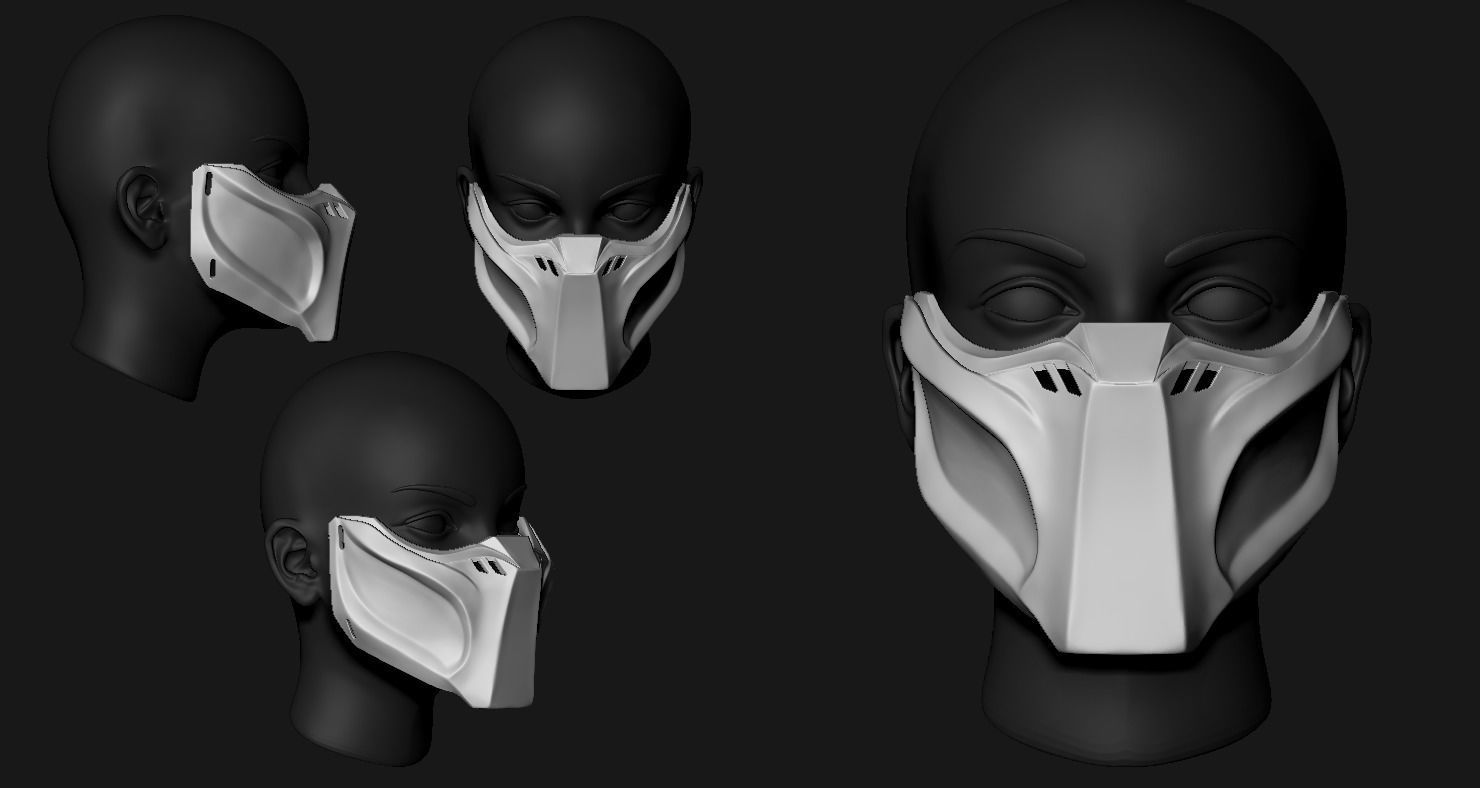 Predator Mask Fan Art 3D print model_5