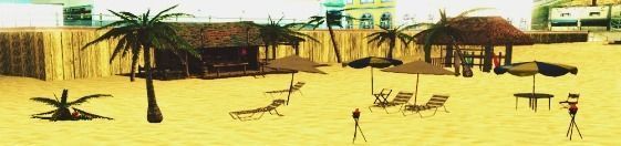 Beach Bar Game Ready PACK Low-poly 3D model_3