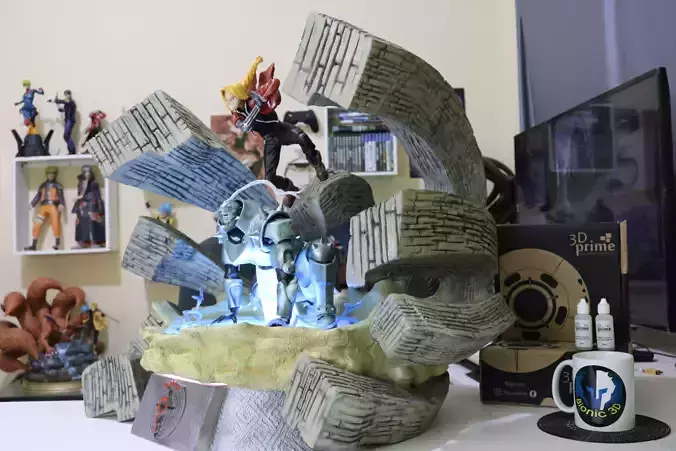 Fullmetal Alchemist - Edward e Alphonse Elrik 3D print model