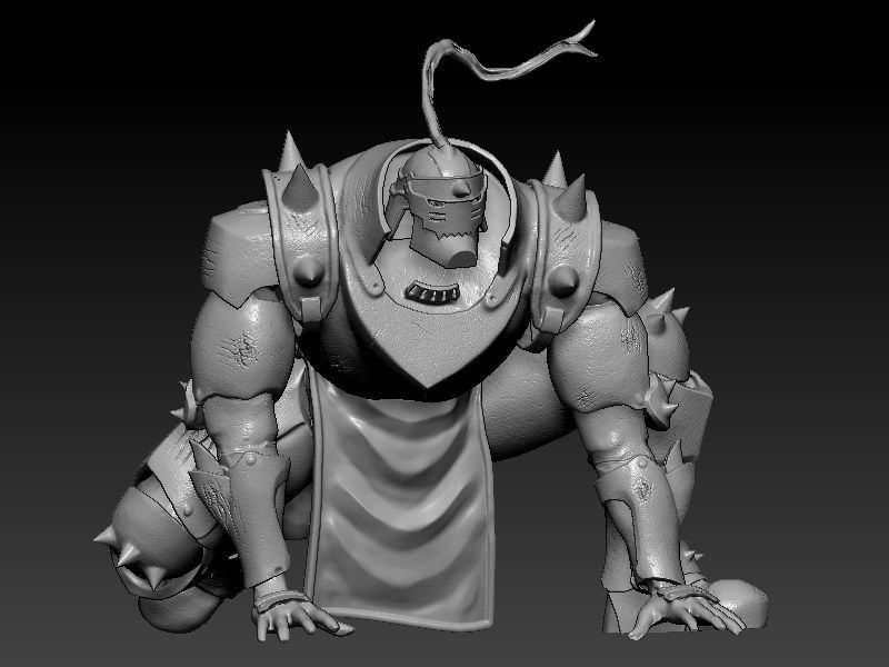 Fullmetal Alchemist - Edward e Alphonse Elrik 3D print model_7