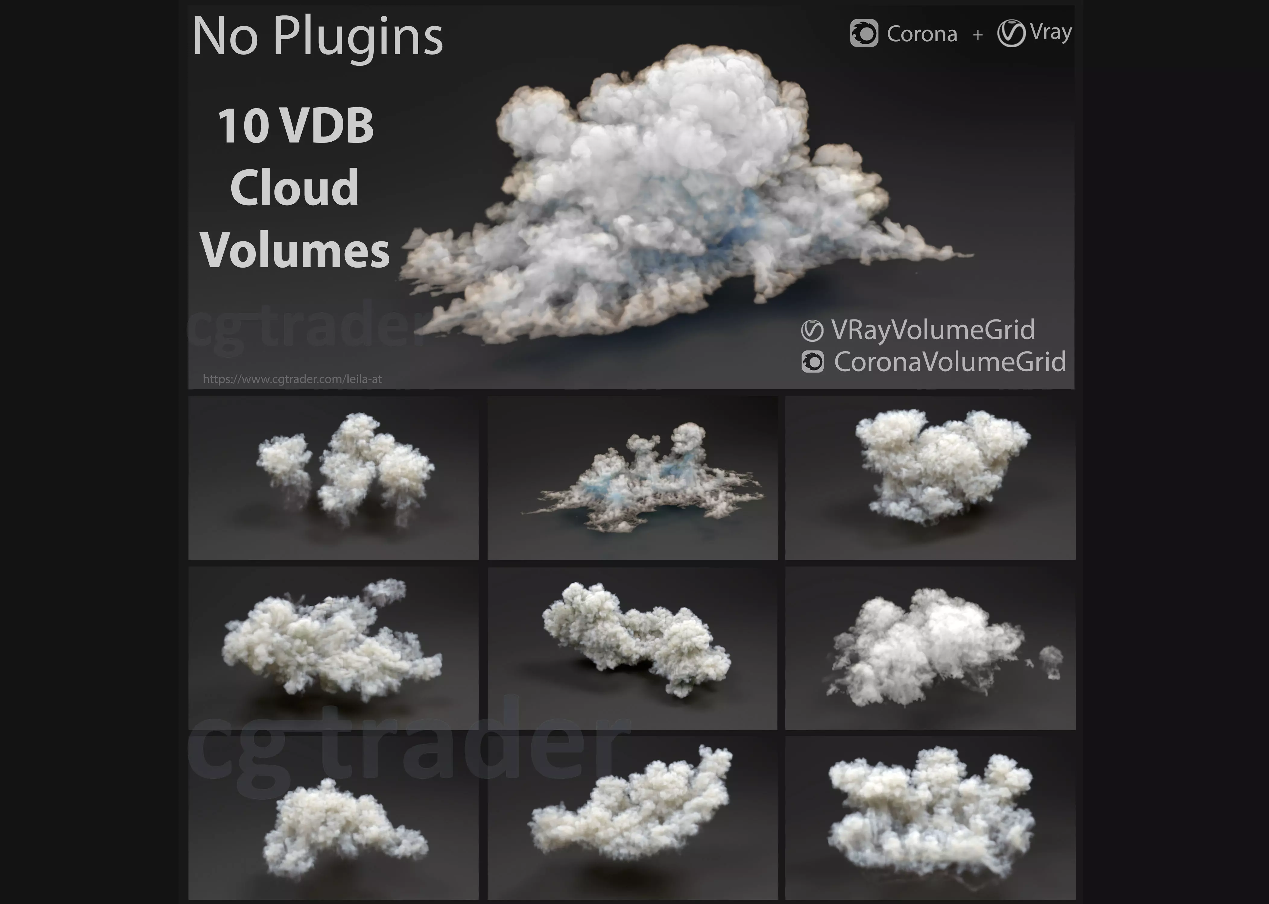 clouds - 3D Volumetric cloud 3D model_0
