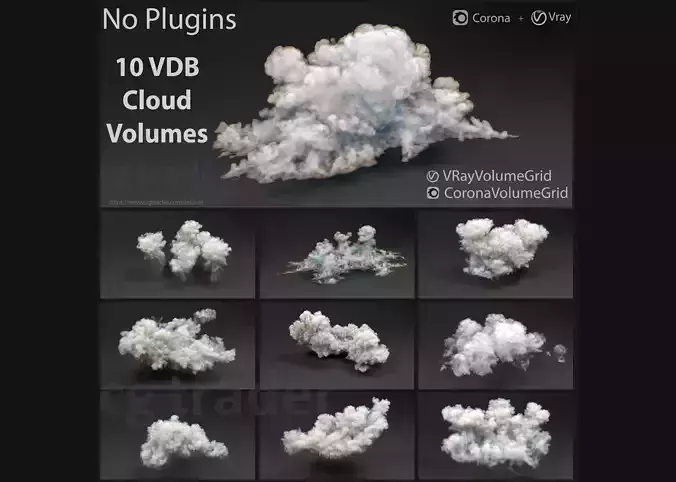 clouds - 3D Volumetric cloud 3D model