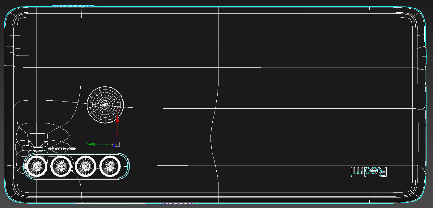 Redmi Note 8T Moonlight White 3D model_5