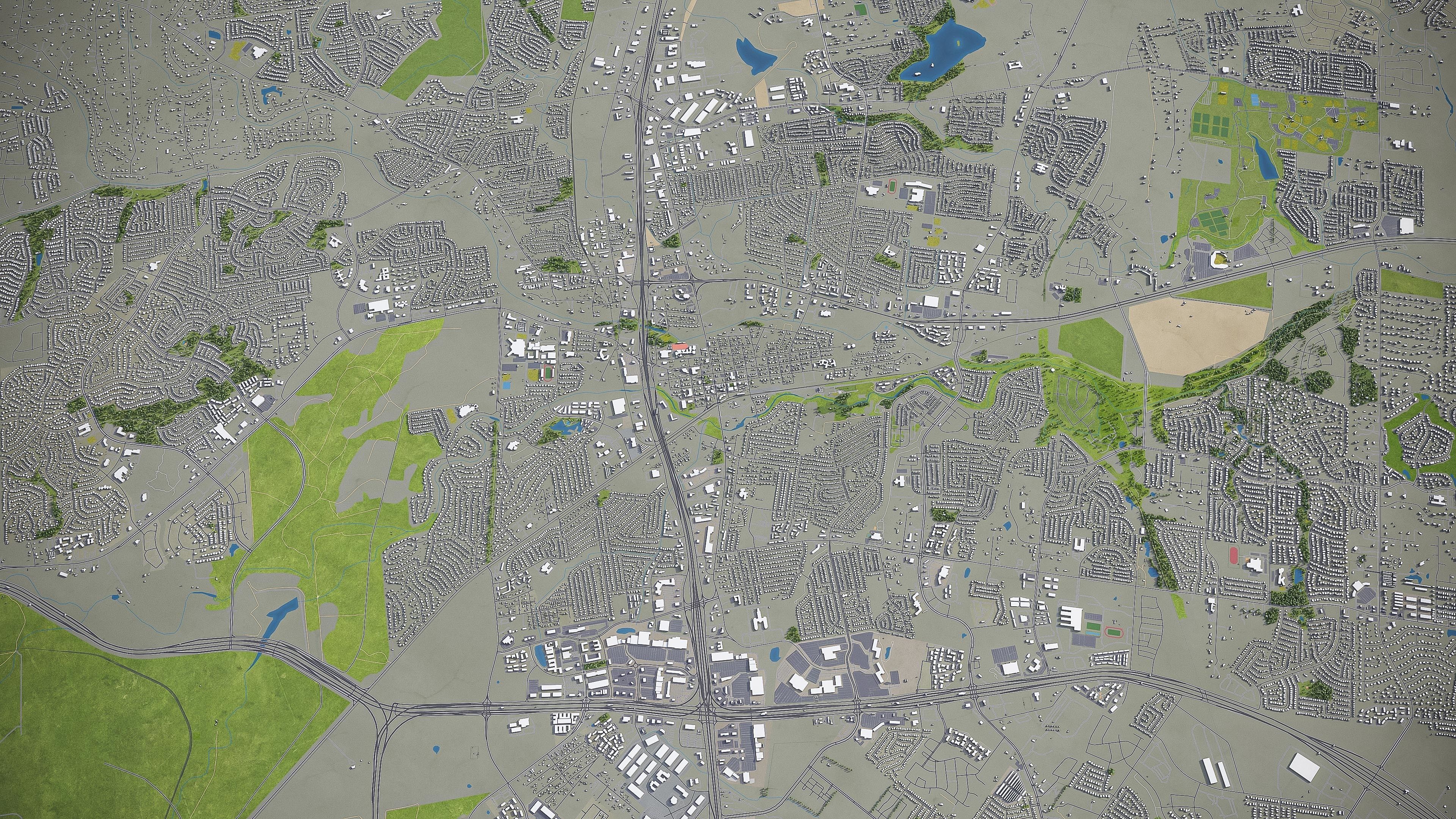 Round Rock  Low-poly 3D model_6